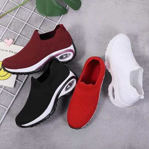 2021 New Arrival Fashion Women Casual Shoes Summer Female Breathable Lace Up Platform Sneakers Ladies Net Shoes