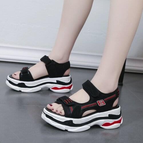 2021 Summer Vacation Beach Sandales Women Platform Sandals Rome Shoes Woman Sport Sandals High Heel Casual Shoes Ladies Shoes