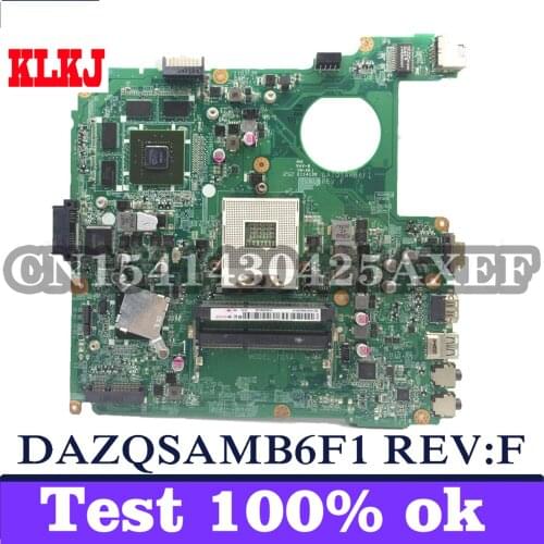 KLKJ DAZQSAMB6F1 Laptop Motherboard For Acer E1-471 E1-471G Original Mainboard With Video Card