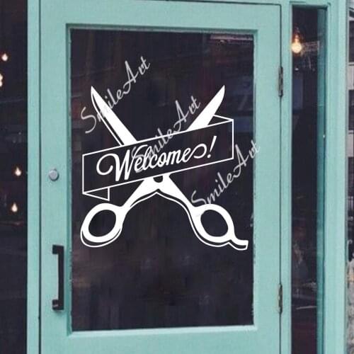 Cartoon Style BARBER SHOP Sticker Waterproof Vinyl Wallpaper Home Decor For Living Room Bedroom Wall Art MURAL Drop Shipping