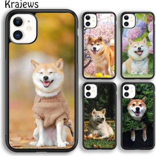 Krajews Animal Akita Dog soft Phone Case Cover For iPhone 5s SE 2020 6s 7 8 plus X XS XR 11 12 mini pro max coque Shell