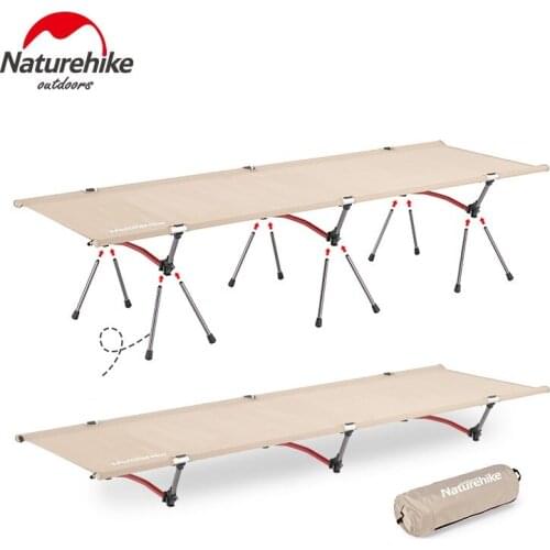 Naturehike New Ultralight Foldable camping cot High low both use outdoor camping folding bed nap bed Folding Tent Bed