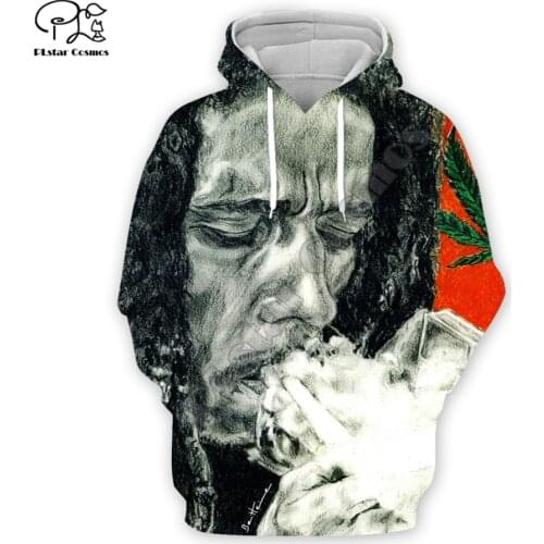 Newest Reggae Lion Singer HipHop Legend Bob Marley Funny NewFashion Harajuku 3DPrint Men/Women Autumn Pullover Casual Hoodies 17