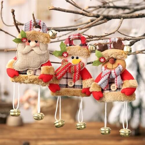 2022 New Year Kid Gifts Christmas Tree Pendant Ornaments Dolls Christmas Decorations for Home Navidad 2021 Natal Xmas Noel Deco