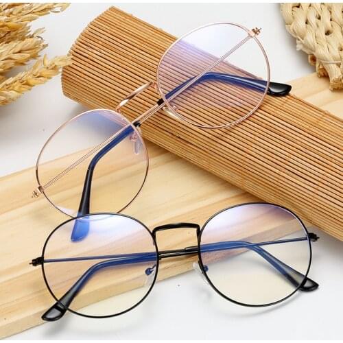 2020 Trends Office Anti Blue Light Oversized Glasses Computer Women Blue Blocking Gaming Big Size Men Eyeglasses Frame