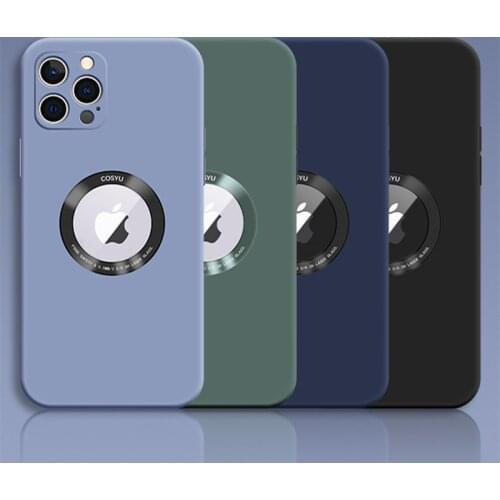 Magnetic Original Liquid Silicone Case For iPhone 12 11 Pro Max 12 Mini Case Luxury Camera Protection Lens Wireless Charging Hot