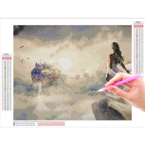 Full DIY 5D Diamond Painting wonderland Cross Stitch Diamond Embroidery fairy Patterns resin Diamond Mosaic Wall Painting