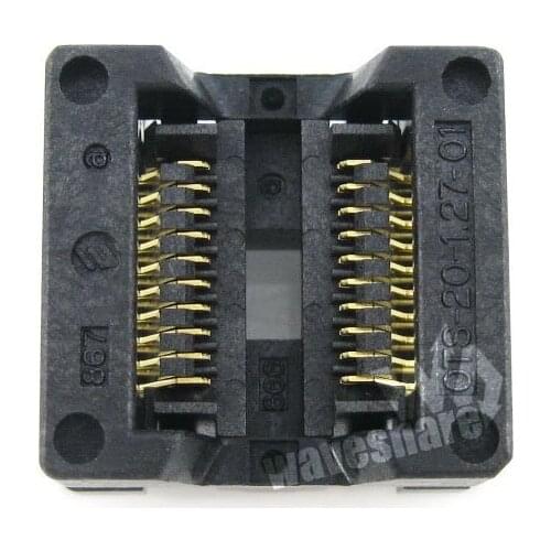 SOP20 SO20 SOIC20 OTS-20-1.27-01 Enplas IC Test & Burn-in Socket Programmer Adapter 5.4mm Width 1.27mm Pitch