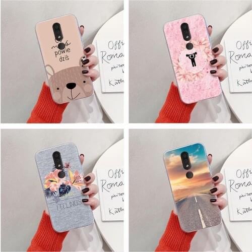 Anti-knock Soft Case Phone Case For Nokia 4.2 Anti-dust Soft Cartoon Back Cover TPU For Woman