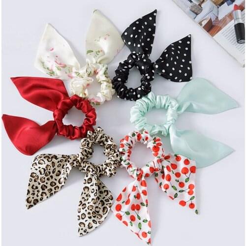 Real Silk Hair Tie Rope Large Intestine Hair Ring Silk Hair Ornaments Tied With Ponytail Cord Mulberry Silk Bowknot Ribbon