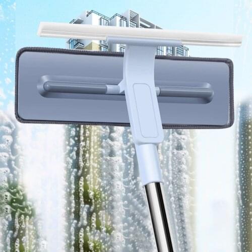 YOREDE Telescopic Rod Window Cleaner Long Handle Cleaning Brush Mop For Washing Windows Bendable Glass Wiper Home Cleaning Tools