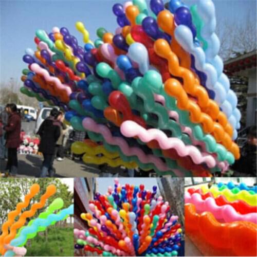 Party Gift Latex Wedding 100pcs Toy Balloons Spiral Decor Twist Birthday Kids