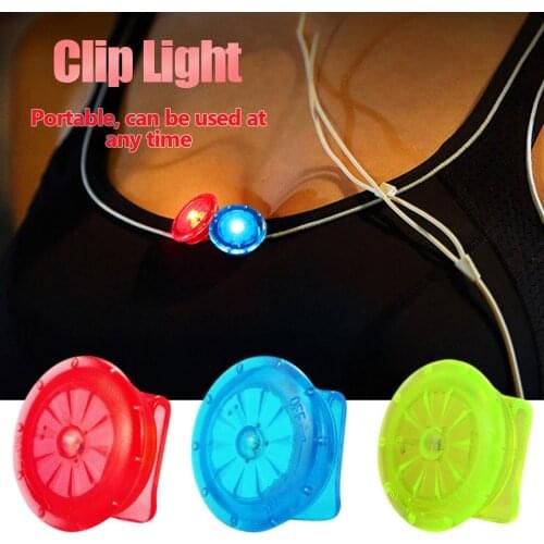 Waterproof Portable LED Clip Light for Helmet Backpack Pet Shoes Chest-lamp Led Warning Light for Running Bike Cycling