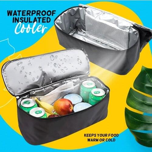 Waterproof Cooler Pouch Bag Insulated Bag Single Shoulder Double-Layer Large Capacity Travel Outdoor Storage Bag