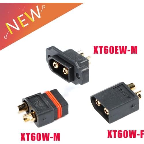 2PCS AMASS Waterproof XT60EW-M Plug Fixed Male XT60w 3.5mm Gold-plated Connector DIY for RC UAV Aircraft FPV Racing Drone