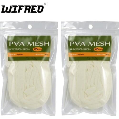 Wifreo 2 X 25MM X 10M Premium Universal PVA Mesh Refill Economy Bulk Package for Carp Fishing System Retail & Wholesale