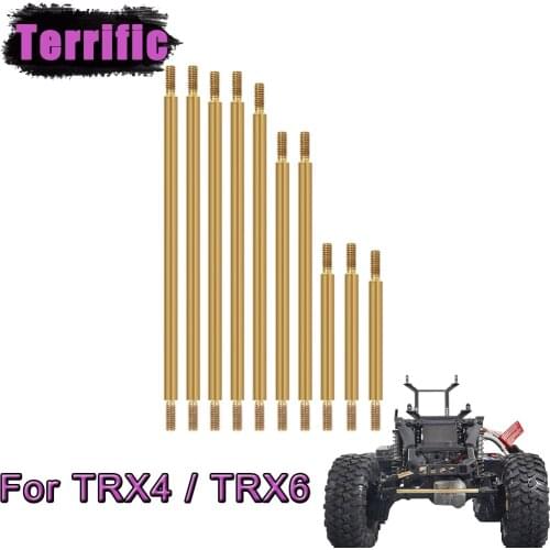 1 Set Unassembled Brass Link Set Suspension and Steering Links for 1/10 RC Crawler TRAXXAS TRX-4 Defender TRX-6 G63 Upgrade Part