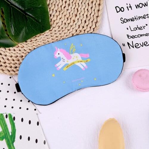1PCS Cartoon Mayitr Unicorn Eye Mask Variety Sleep Mask Plush Eye Shade Cover Eyeshade Mask Suitable for Travel Home Plush Gift