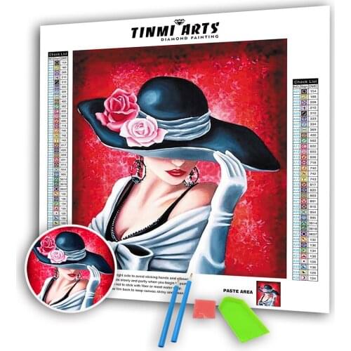 Diamond Embroidery Girl Needlework 5D Diamond Mosaic Cross Stitch Full Sets Decorative DIY Painting Kits