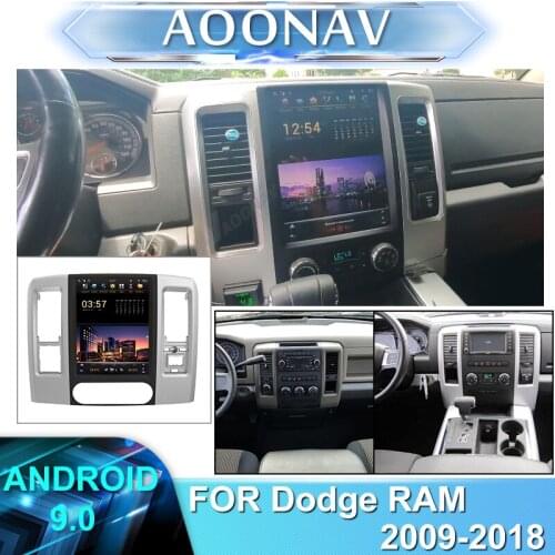 Android 9.0 PX6 Tesla screen Car Radio For Dodge RAM 1500 2008- 2019 Car Stereo radio multimedia player head unit