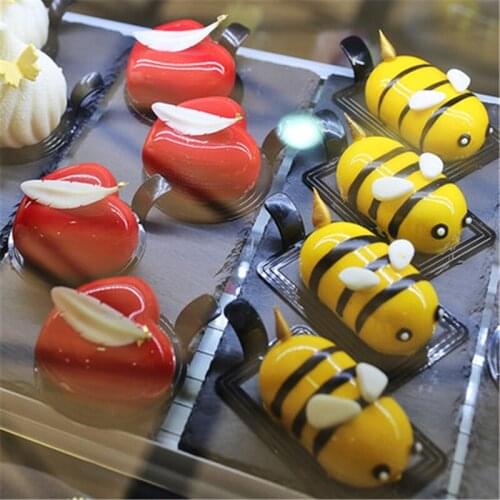 White Silicone Mousse Mold 8 Oval Small Pillow DIY Mousse Ice Cream Mold Baking Dessert Cake Fondant Silicone Mold Food Grade