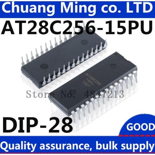 Free Shipping 5pcs/lot AT28C256-15PU AT28C256-12PC 28C256 AT28C256 DIP-28 In Stock