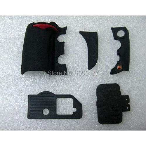 Free Shipping! D700 5 PIECE FRONT/REAR/ GRIP RUBBER with USB rubber SET NEW REPAIR PARTS OEM For NIKON