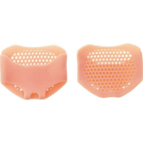 Breathable High Heel Foot Pad Forefoot Separate Toes Hole Anti-Clip Mat Soft Comfortable Skin Care Protector Gel Insole