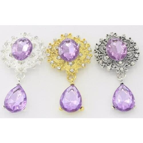 Eco-friendly Pendant Shape Acrylic Rhinestone Flatback Button Washable Sewing painting Zinc Alloy None 000 Metal Women Buttons