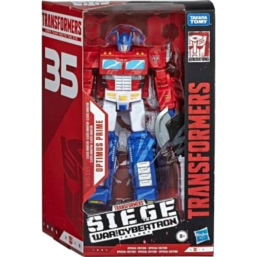 18cm Hasbro Transformers Speelgoed Cybertron Siege Voyager Class Optimus Prime Megatron Anime Action Figure Model