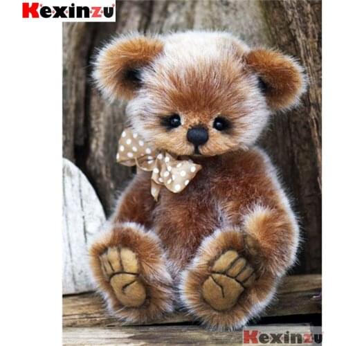 Full Square Round Diamond 5D DIY Diamond Painting "Little bear" Diamond Embroidery Cross Stitch Rhinestone Mosaic Painting XF664