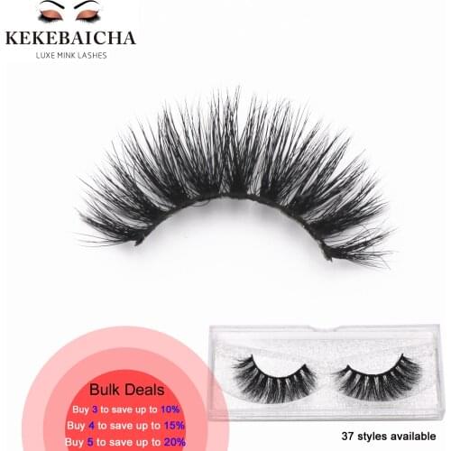 KEKEBAICHA Mink Lash Cruelty Free Mink False Eyelashes Thick Long Crisscross Eye Lashes Makeup Lashes For Eeauty Fake Eyelashes