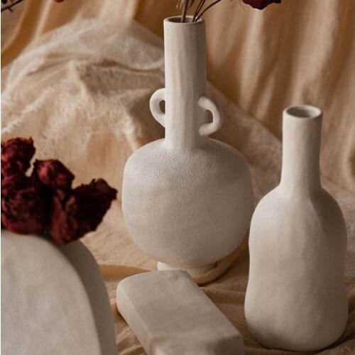 Ceramic Flower Vase for Table Decoration Living Room Flower Vase Decor Flowers Arrangement Desktop Flower Table Vase