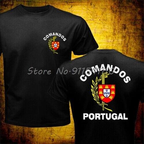 Summer T Shirt Portuguese Army Special Forces Commando Comandos Portugal Military T-shirt Men Cotton Tees Harajuku Streetwear