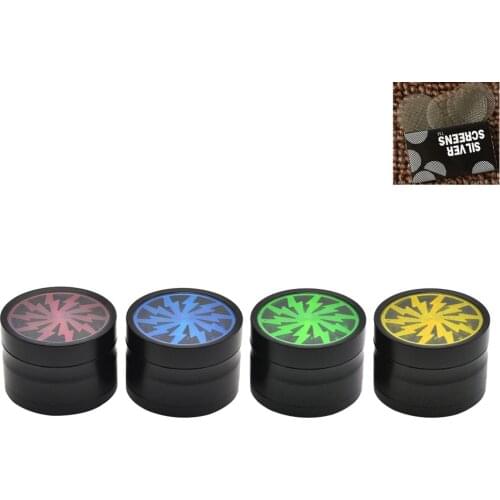 1Pcs Hot 4 Layers 63mm Lightning shape metal material Smoking Herb Grinders Tobacco Cigarette Accessories