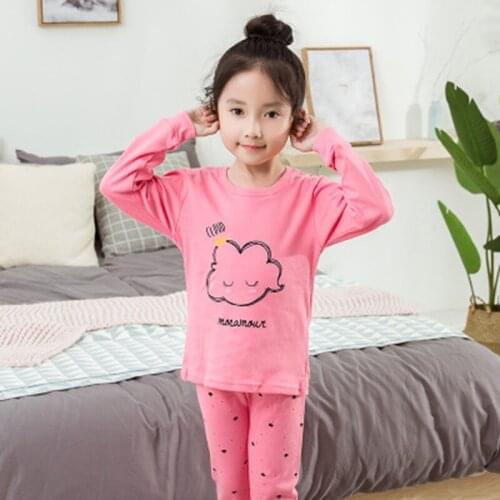 Autumn Children Kids Clothing Set Boys Pajamas Suits Nightwear Cotton Pijama Girls Sleepwear Baby Pyjamas