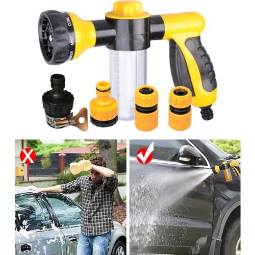 High Pressure 8 in 1 Car Wash Foam Gun 100cc Soap Dispenser Bottle Garden for Cleaning Showering Pet Car