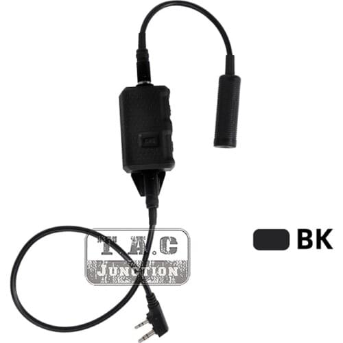 FCS V20 PTT Comtac III RAC Radio Connector Tactical Headset Standard KN6 to U174/U Adaptor For MTP3150 PD780 XTS PRC148 152 BK