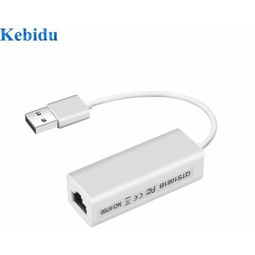 Kebidu USB 3.0 to RJ45 Micro Lan Network Ethernet Adapter Card 10/100 Adapter for PC/windows 7,Laptop,LAN Adapter