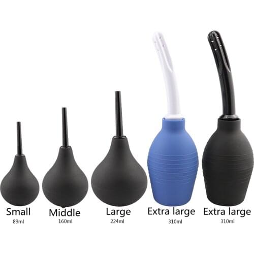 160ml/220ml/310ml Enema Rectal Shower Cleaning System Medical Materials Silicone Ball For Anal Anus Colon Enema Anal Cleaning