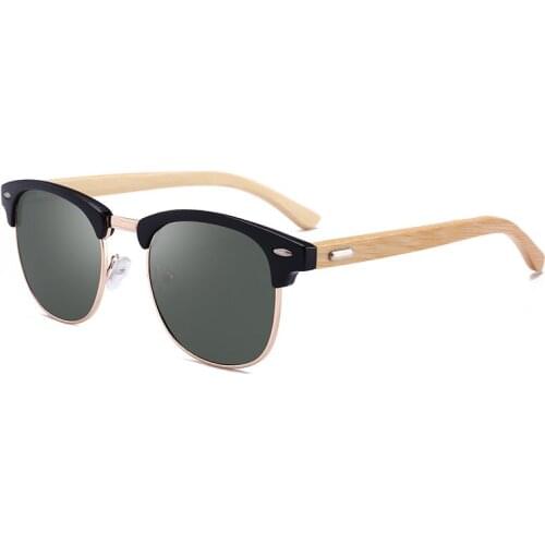 Sunglasses Men Women With Same Bamboo Legs Bamboo Glasses Brand Designer Sunglasses Driving Mirror feminino muje Female ZA-83