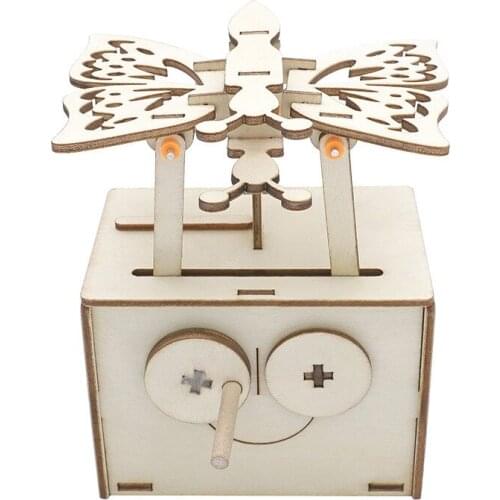 STEM Toys for Children Educational Science Experiment Technology Toy Set DIYButterfly Model Puzzle Painted Kids Toys