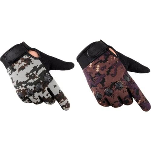 Tactical Full Finger Gloves Anti-Slip Touch Screen Hunting Camping Cycling Camouflage Outdoor Sport Military Fishing Gloves