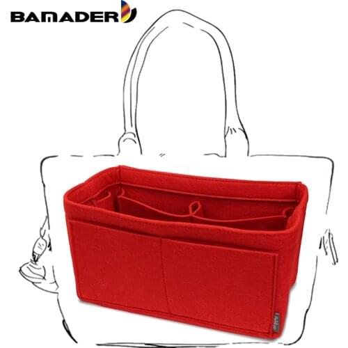 BAMADER Large Capacity Felt Cloth Cosmetic Bag Travel Toiletries Storage Bag Multifunctional Fashion Bag liner Felt Bag In Bag