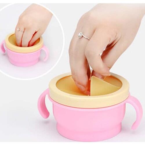 Infant Toddler 360 Rotate Spill-Proof Bowl Dishes Tableware Baby Snack Bowl Food Container Feeding Children Assist Food