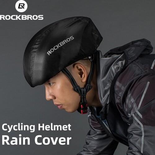 ROCKBROS Cycling Helmet Rain Cover Windproof Waterproof Dust-proof MTB Road Bike Helmet Protect Cover Bicycle Accessories