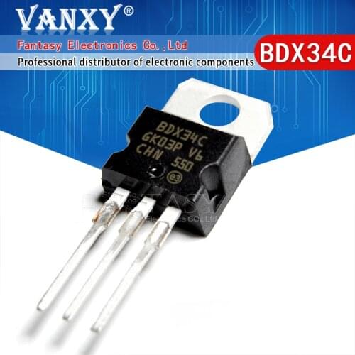 10pcs BDX34C TO-220 BDX34 TO220 Complementary Darlington Transistors
