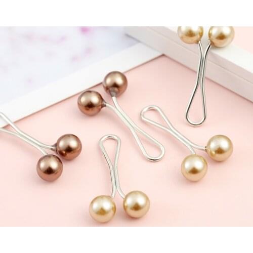 2021 New Hot Multicolor Headscarf Pearl Pins Clips Pins Up Hijab Scarf Muslim Arab Shawl Islamic Accessories DIY Craft Supplies