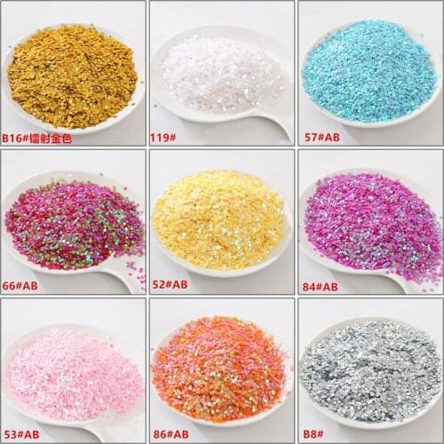 3mm Plum Blossom Shape Bulk Sequins PVC Nail Art Accessories Wedding Dress Sewing Craft Clothes Decoration Dress Shoes DIY