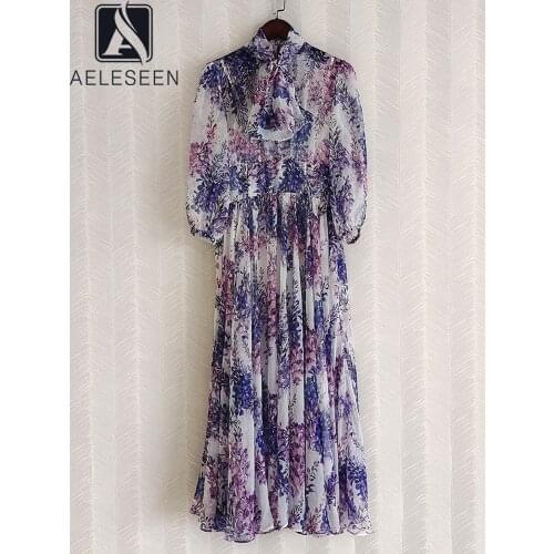 Летние шифоновые платья AELESEEN China At AliExpress